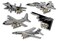 US Military Plane Magnet Set by Classic Magnets 5Piece Set Collectible Souvenirs Made in The USA