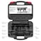 Powerbuilt Universal Pulley Puller Kit Specialty Engine and Drive Train Tool Set Remove Serpentine Pulleys Service Car Vehicles Storage Case 648443