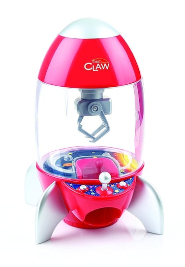 The Rocketship Claw Machine  Etna Products  Spaceship Themed Grabber Machine  MultiColor Lights and Classic Carnival Arcade Sounds  Table Top Arcade Machine