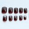 Jovono Glossy Press on Nails Red Square Fake Nails Artificial Full Cover False Nails for Women and Girls 24PCS 3 Red