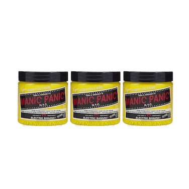 Manic Panic SemiPermament Haircolor Electric Banana 4 Ounce 118ml 3 Pack
