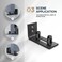EaseLife Sliding Barn Door Bottom Floor GuideAdjustable RollerWall Mount SystemFlush Flat Bottom Design2 Assemble Setup OptionsFit All Size DoorBlack