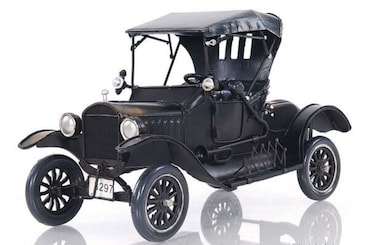 Old Modern Handicrafts Black Ford Model T  Vintage Ford Model T Replica Car Model  A Nostalgic Tribute to The Iconic Tin Lizzie  115L x 60W x 70H Inches