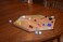 Solid Maple Double Sided Aggravation Marble Board Game Hand Painted 16 inch by Cauff