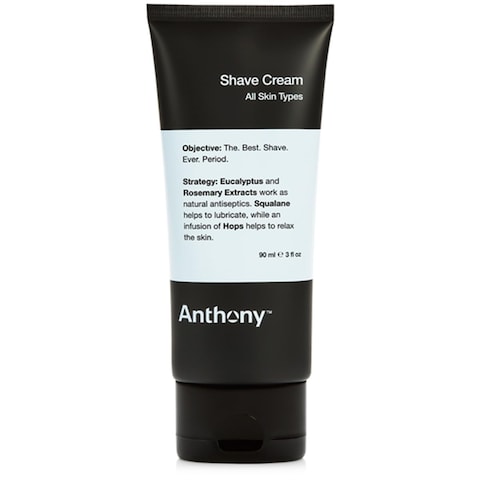 Anthony Shaving Cream Mens Sensitive Skin Squalane Eucalyptus Spearmint and Rosemary Extracts Help Soothe Refresh Cool and Condition Your Skin for Shave 3 Fl Oz