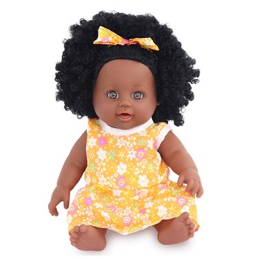Nice2you Black Girl Dolls 12in American African Baby Doll Aged 2 3 4 5 6 7 Years Fashion Play Doll Reborn Baby Toy Doll  Life Size Adjustable Perfect for Gifts