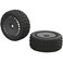 ARRMA Katar T 6S Rc Truck Tires with Foam Inserts Mounted Set of 2 AR550048 Black
