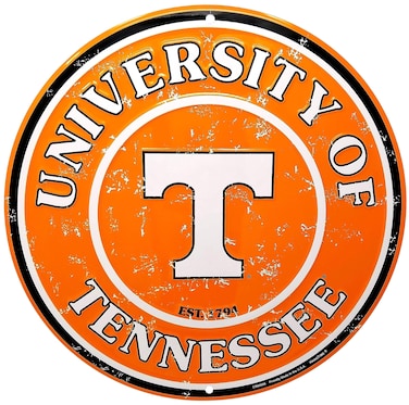 HangTime Tennessee Volunteers 12 Metal Round Sign Made in USA