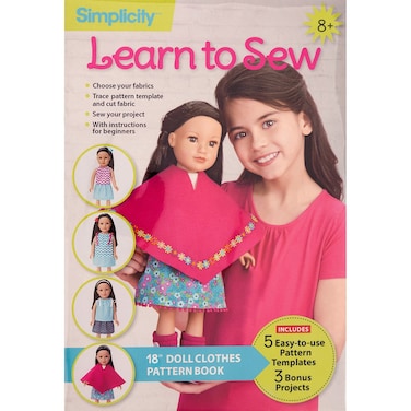 Wrights Simplicity Learn to Sew18 18 Doll Clothes