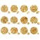 Bememo 2400 Pieces Gold Metal Nail Studs Star Flower Nail Charm Kit 3D Nail Art Jewelry Decoration Supplies Crafts Clothes