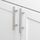 GlideRite Hardware 500196SS10 Long Solid Handle Bar Pulls 10 Pack 375 x 6125 Stainless Steel