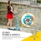 Swagtron K1 TwoWheel Kick Scooter for Kids  Teens Adjustable for 40 to 72 ABEC9 Bearings Next Gen FoldnLock System  Kickstand BlueSilver