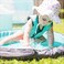 bblv Splsh Kiddie Pool Mat  Portable Travel Mini Pool Baby Splash Pad with Carrying Bag  Water Bucket for Beach Park and Backyard Patio