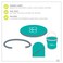 bblv Splsh Kiddie Pool Mat  Portable Travel Mini Pool Baby Splash Pad with Carrying Bag  Water Bucket for Beach Park and Backyard Patio