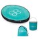 bblv Splsh Kiddie Pool Mat  Portable Travel Mini Pool Baby Splash Pad with Carrying Bag  Water Bucket for Beach Park and Backyard Patio