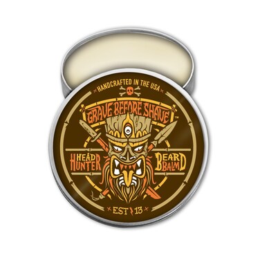 Grave Before Shave Head Hunter Beard Balm Tropical summer aroma 2 oz