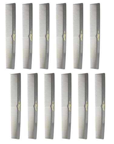 7 Inch Hair Cutting Combs Barbers  Hairstylist Combs Gray 1 DZ