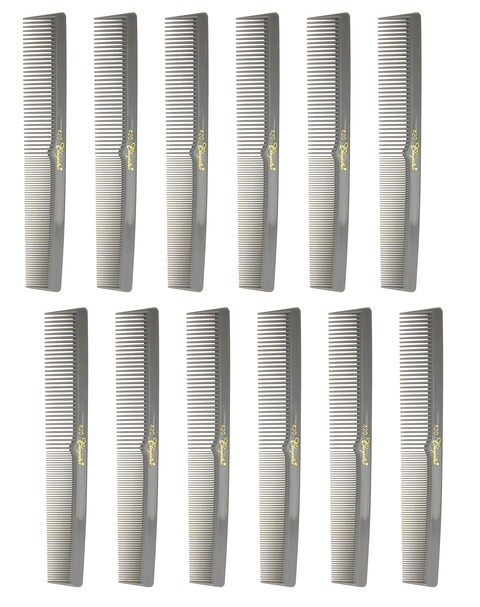 7 Inch Hair Cutting Combs Barbers  Hairstylist Combs Gray 1 DZ