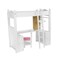 Olivias Little World  Princess College Dorm with Bedding Gray Polka Dots 18 Doll Double Bunk Desk Loft Bed fits American Girls Dolls White