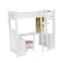 Olivias Little World  Princess College Dorm with Bedding Gray Polka Dots 18 Doll Double Bunk Desk Loft Bed fits American Girls Dolls White