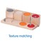 Smart Builder Toys Top Right Toys 4 in 1 Wood Blocks 10Piece Set Sensory Texture Matching Color Mixing  Sound Pink