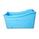 W WEYLAN TEC Large Foldable Bath Tub Bathtub for Toddler Children Twins Petite Adult Blue