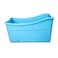 W WEYLAN TEC Large Foldable Bath Tub Bathtub for Toddler Children Twins Petite Adult Blue