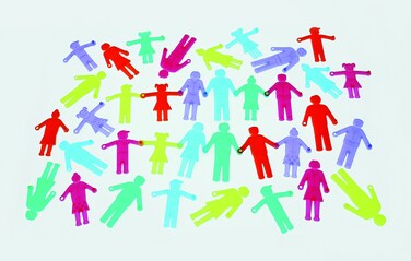 TickiT 9213 Silishapes Linking People Pack of 36