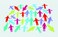 TickiT 9213 Silishapes Linking People Pack of 36