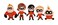 Just Play The Incredibles Stylized Bean Collector Pack