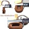Replacement Velour Ear Pads for Audio Technica ATHM50 M50S M50X M20 M30 M35 M40 M40S M40X Headsets Headphones 100X80MM Brown