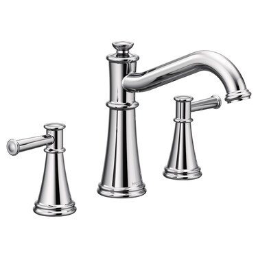 Moen T9023 Belfield TwoHandle Deck Mounted Roman Tub Faucet Without Valve Chrome