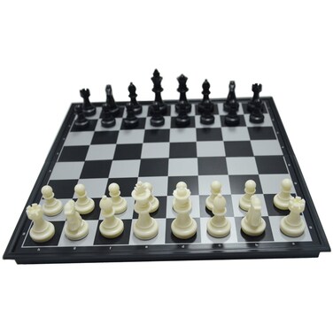 ZCQS 98 Square BlackWhite Chess Set Magnet Chess Pieces Folding Chessboard for Travel Board Games Gifts