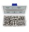 HVAZI M6 Stainless Steel Button Head Socket Cap Screws Nuts Assortment Kit Allen Hex Drive