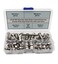 HVAZI M6 Stainless Steel Button Head Socket Cap Screws Nuts Assortment Kit Allen Hex Drive