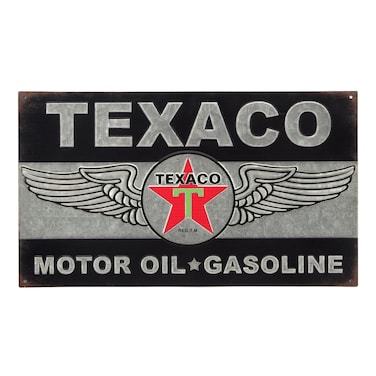 Open Road Brands Texaco Galvanized Embossed Metal Sign