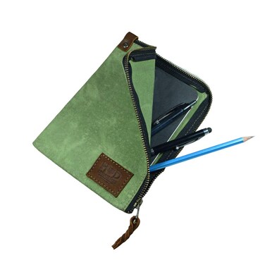 Hide  Drink Scribbler Case for Notebook Handmade from Waxed Canvas Waxed Canvas