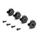 Redcat Racing Clamp Type Wheel Hexes 14mm 4 Black