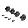 Redcat Racing Clamp Type Wheel Hexes 14mm 4 Black