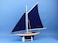 Hampton Nautical Wooden Americas Cup Contender Dark Blue Model Sailboat Decoration 18