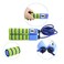 Jump Rope for Kids Boys Girls Teens Speed Skip Rope Adjustable Lightweight for Heart Boxing Equipment Exercise 2 UnitPurple Blue