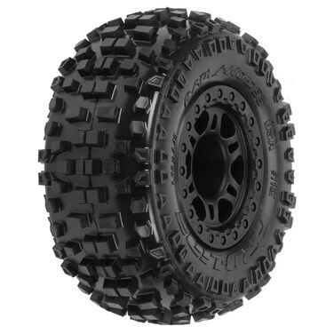 Proline Racing 118222 Badlands SC 230 M2 Tires Mounted On Split Six Wheels 2 Fits Slash Rear Slash 4x4 Blitz
