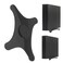 2in1 Portable Universal Vertical Holder Stand Bracket Mount for PS4 Pro and PS4 Slim Console W Installation Screw