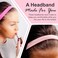 POPBAND Headbands 3 Pack Pastel Pink Green Silver