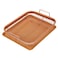 Copper Chef Copper Crisper NonStick Oven Baking Tray with Crisping Basket 34 x 26 x 10 cm 2 Piece Set