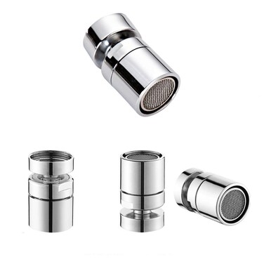 bretoes 360MultiFunction DoubleFlow Bathroom Kitchen Sink Rotating Faucet Spray Aerator Water Saving Device 5564 Inch  27UNS Female Thread style2