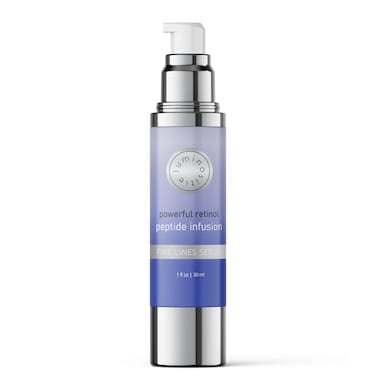 Peptides Serum for Face  Hydrating Collagen Boost Anti Aging Serum with Retinol for Fine Lines  Wrinkles by Luminositie 30ml Vegan