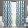 Exclusive Home Medallion Room Darkening Blackout Grommet Top Curtain Panel Pair 52x108 Teal