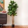 Nearly Natural 5 Fiddle Leaf Fig Artificial Trees 60in Green