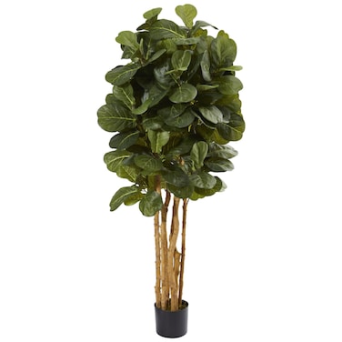 Nearly Natural 5 Fiddle Leaf Fig Artificial Trees 60in Green